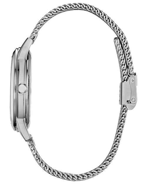Mickey Mouse Black Dial Stainless Steel Bracelet FE7060-56W | CITIZEN